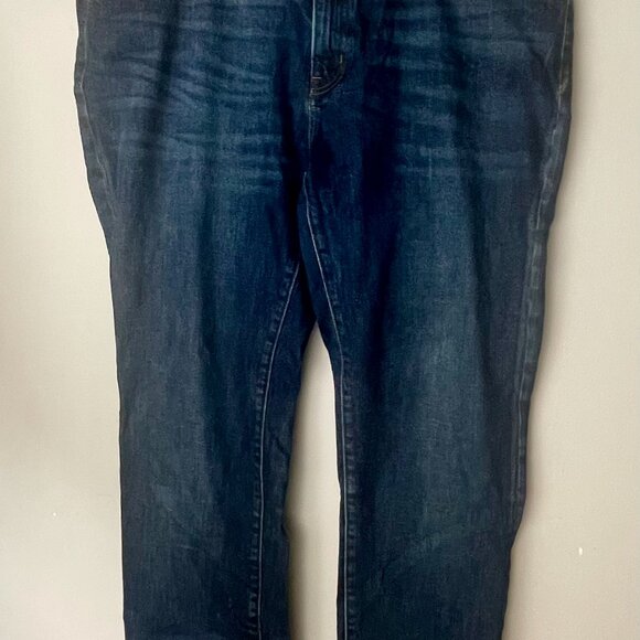 Lands End Jeans Mens 50T Blue Dark Wash Relaxed Fit Denim Blake Shelton - Picture 9 of 15